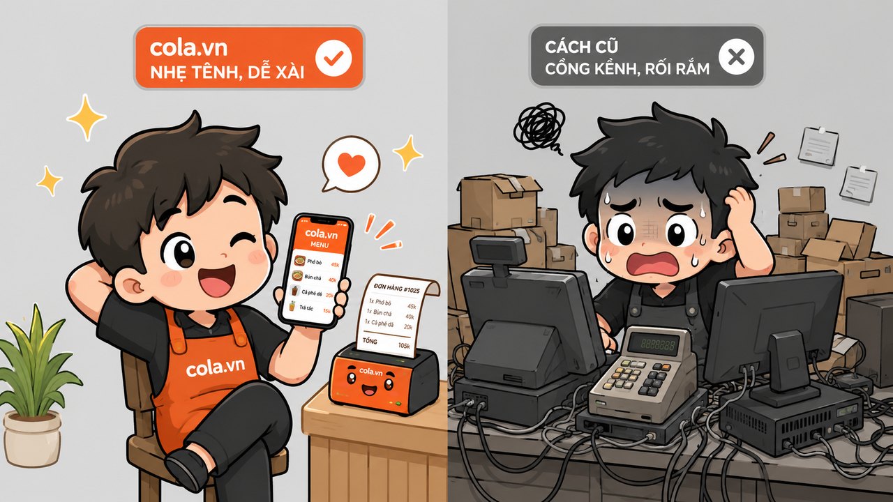 Mini POS gọn nhẹ, khỏi đầu tư cồng kềnh